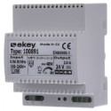 Ekey 100891 PS DRM 230 VAC/24 VDC/2 A Power Supply, DRM 4 HP