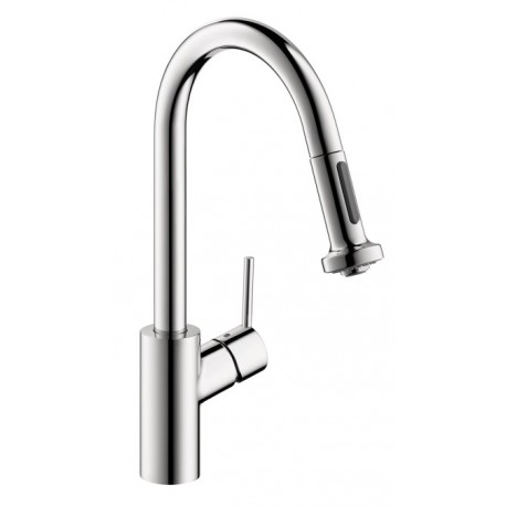 Hansgrohe 14877001 Talis S 2-Spray HighArc Kitchen Faucet, Pull-Down