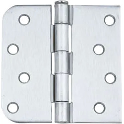 Delaney RH45 4" x 4" Bulk Residential Hinges Exterior, 5/8" Radius, Pair