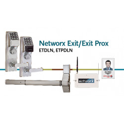 Alarm Lock ETPDN Series Networx Exit Trim, Satin Chrome