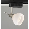 PLC Lighting TR92 SN 1-Light 50W Track Light Aspen Collection, Finish-Satin Nickel