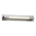 PLC Lighting 1044 SN 1- Light 24W Satin Nickel Non Dimmable Wall Light Clear Acylic Lens Vanity Polis Collection
