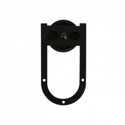 Custom Service Hardware QG.FR1304.HS3.08 Horse Shoe Strap Roller With 3 in. Wheel For Flat Track System