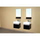 Bellaterra 203145 In Single Wall Mount Style Sink Vanity-Wood-Espresso -16.5x22"
