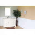 Bellaterra 205060-S-WH 60 In Single Sink Vanity-Wood - 60x22.5x35.5"
