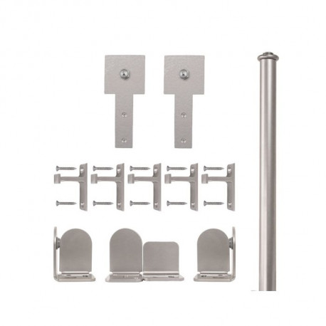 Custom Service Hardware QG.1300.CS.02-NR Cube Stick Hardware Short Bracket Kit Satin Nickel