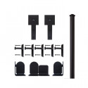 Custom Service Hardware QG.1300.CS.08-NR Cube Stick Hardware Short Bracket Kit Black