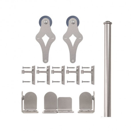 Custom Service Hardware QG.1310.PL.02-NR Palm-Leis Hardware Short Bracket Kit Satin Nickel