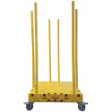 Sawtrax RSD Raised Safety Dolly (6-56" Posts, 4-4" Locking casters)