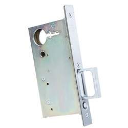 Accurate Lock & Hardware 2002CPDP Spring Loaded Edge Pull, Pocket Door, 8"