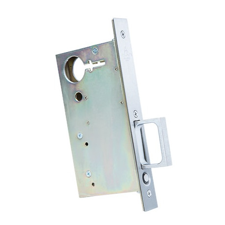 Accurate Lock & Hardware 2002CPDP Spring Loaded Edge Pull Pocket Door, 8"