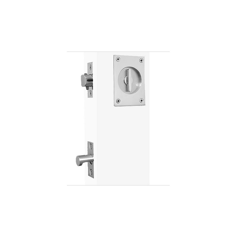 Accurate Lock & Hardware 161-PA Sliding & Pocket Door Tubular Passage Set
