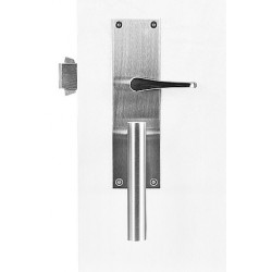 Accurate Lock & Hardware 9100ADAL Sliding Door Hardware Set, Door Thickness -1-3/4"