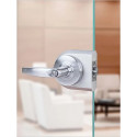 Accurate Lock & Hardware G-CYL Universal Cylindrical Patch For Glass Swinging Doors, 2-3/4" Backset, 1/2" Door
