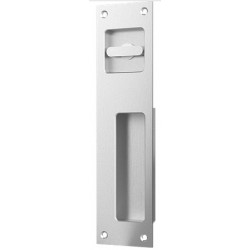 Accurate Lock & Hardware FE9006T 9" Rectangular Privacy Flush Pull w/ T-turn, Exposed Fasteners