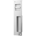 Accurate Lock & Hardware FE9006T 9" Rectangular Privacy Flush Pull w/ T-turn, Exposed Fasteners
