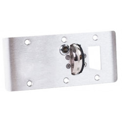 Accurate Lock & Hardware ADL-CEK Double Lipped Strike w/ Keyed HD Emergency Stop/Center Hung Door