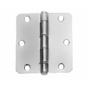  H35-10RSB 3.5" x 3.5" Commercial Hinge, 1/4" radius, Plain Bearings, Removable Pin
