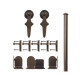 Custom Service Hardware QG.1300.WR. Wright Hardware Short Bracket Kit