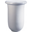 Peter Pepper 107 Liberty Fiberglass Trash Receptacle with Built In Bag Retainer - PPP Finish