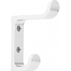 Peter Pepper 2001 Hat And Coat Hook, Finish - Polished Aluminum, Natural Anodized