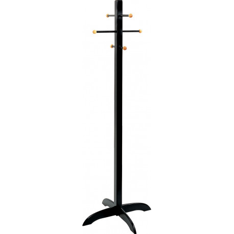 Peter Pepper 2113 Coat Tree With 6 Black wood Arms And Tips