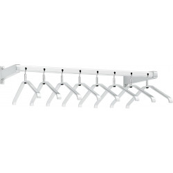 Peter pepper 2170AL Coat Rack With 8 Ball-Joint Removable Coat Hangers