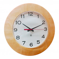 Peter Pepper 361MA Clock - 13" Diameter Natural Maple Veneer W/Acrylic Cover