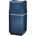  108340H-AM-FL (2) 8" x 14" Trash Opening With 2 Spring-Loaded Flap Door Fiberglass Trash Receptacle - PPP Finish
