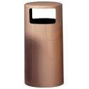 Peter Pepper 1098X Trash Opening With 2 Spring-Loaded Flap Door Fiberglass Trash Receptacle - PPP Finish