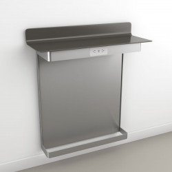 Peter Pepper GTR Wall Mounted Worktable W/ Foot Rest & Wall Panel