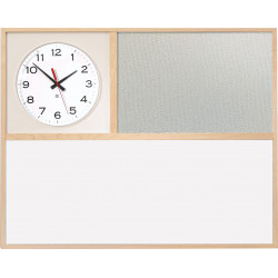 Peter Pepper IB3024X 30"w x 12"h Information Board with Clock