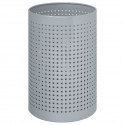 Peter Pepper 22 Cylindrical Steel Wastebasket with Square Perforations