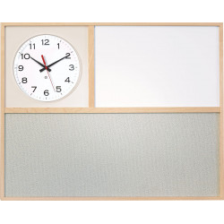 Peter Pepper IB3024 30"w x 12"h Information Board with Clock