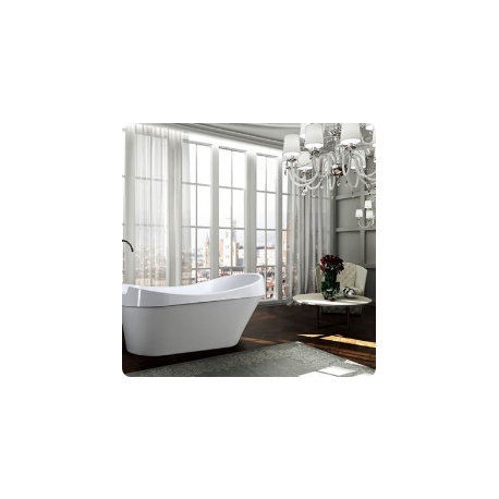 Bellaterra BA6801 Barletta 69 inch Freestanding Bathtub in Glossy White