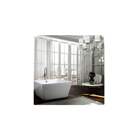 Bellaterra BA6806 Bologna 47 inch Freestanding Bathtub in Glossy White