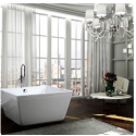 Bellaterra BA6806 Bologna 47 inch Freestanding Bathtub in Glossy White