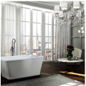 Bellaterra BA6818 Florence 59 inch Freestanding Bathtub in Glossy White