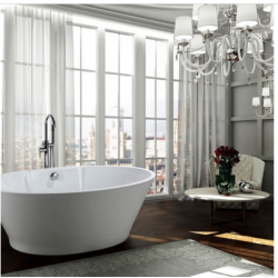 Bellaterra BA6823 Lecce 67 inch Freestanding Bathtub in Glossy White