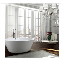 Bellaterra BA6827 Udine 67 inch Freestanding Bathtub in Glossy White