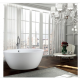 Bellaterra BA6832 Pescara 59 inch Freestanding Bathtub in Glossy White