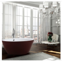 Bellaterra BA6832RD Prato 59 inch Freestanding Bathtub in Glossy Red