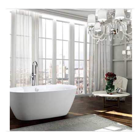 Bellaterra BA6833B Pisa 63 inch Freestanding Bathtub in Glossy White