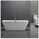 Bellaterra BA68 67 inch Freestanding Bathtub in Glossy White