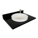 Bellaterra 430003-31GYRDCR 31" Granite Top With Round Sink