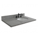 Bellaterra 430001-37R 37" Countertop And Single Oval Right Sink