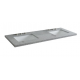 Bellaterra 430002-61D 61" Countertop And Double Rectangle Sink