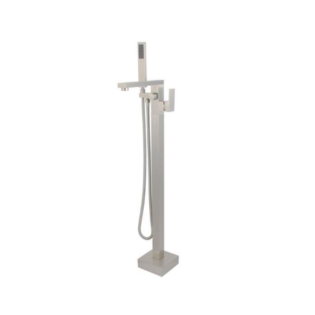 Bellaterra 210420 Single-Handle Floor-Mount Freestanding Tub Faucet with Hand Shower