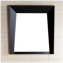 Bellaterra 500410-MIR-ES-24 Wood Frame Mirror, Finish- Dark Espresso
