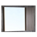 Bellaterra 50082148-MC Wood Framed Mirror With Cabinet, Finish- Gray Brownish Oak